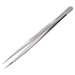 Industrial Tweezers, Style 119, Anti-Acid/Anti-Mag, SS, Thick, Serrated, 5.9"